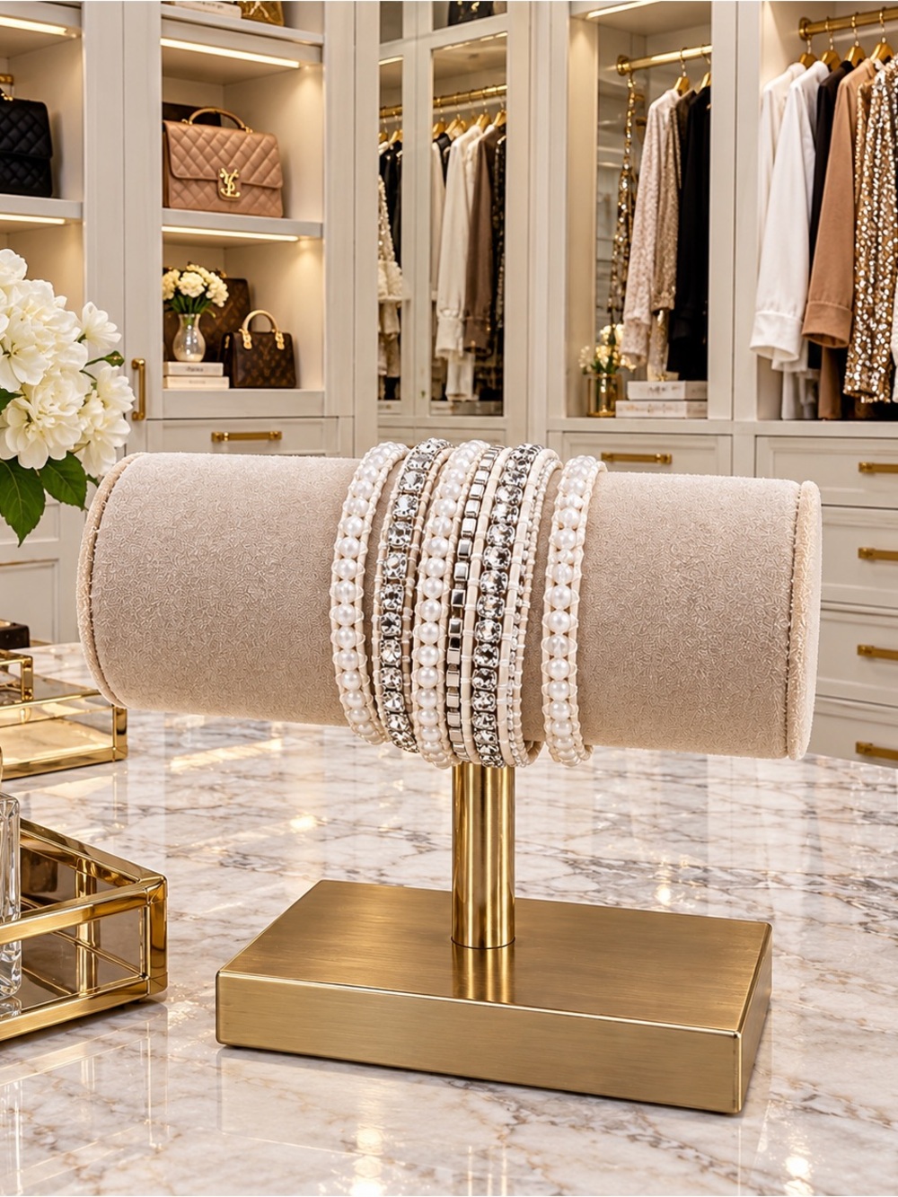 Victoria Emerson Silver Dorado on Ivory Wrap Bracelet